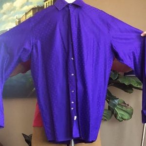 Eton mens polka dot tuxedo type dress shirt